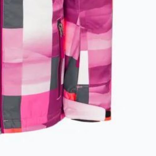 Kurtka narciarska dziecięca CMP 39W2085 sangria/purple fluo