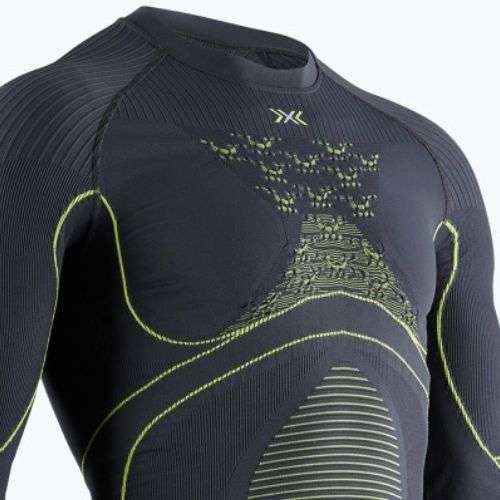 Bluza termoaktywna męska X-Bionic Energy Accumulator 4.0 charcoal/yellow