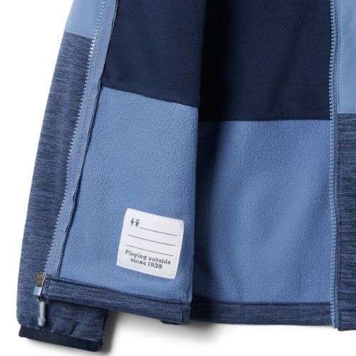 Bluza trekkingowa dziecięca Columbia Out-Shield Dry bluestone/collegiate navy heather
