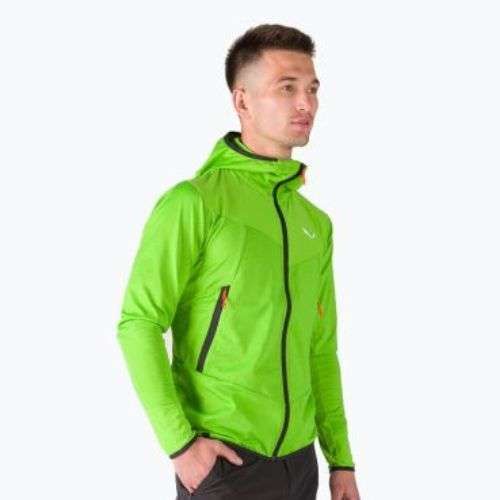 Bluza trekkingowa męska Salewa Agner Hybrid PL/DST FZ Hoody pale frog