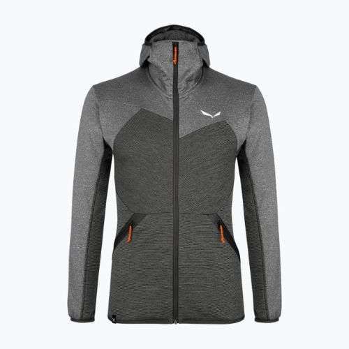 Bluza trekkingowa męska Salewa Puez Melange PL FZ Hoody black out melange