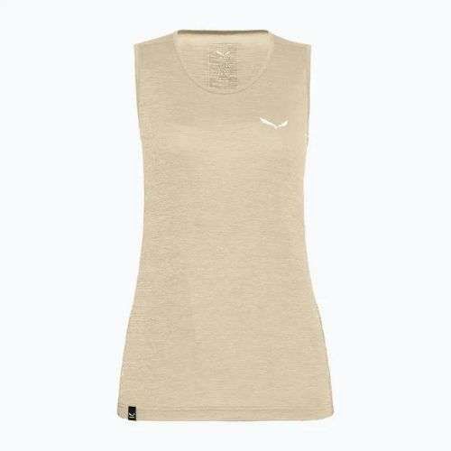 Koszulka trekkingowa damska Salewa Puez Graphic Dry Tank oatmeal melange