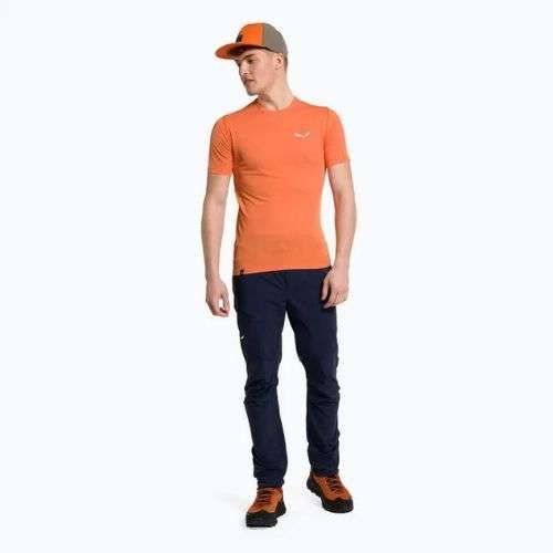 Koszulka trekkingowa męska Salewa Pedroc 3 Dry red orange melange