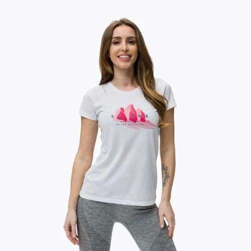 Koszulka trekkingowa damska Salewa Lines Graphic Dry optical white