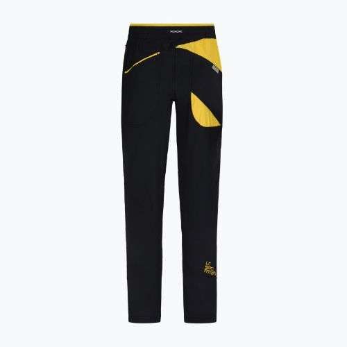 Spodnie wspinaczkowe męskie La Sportiva Talus black/yellow