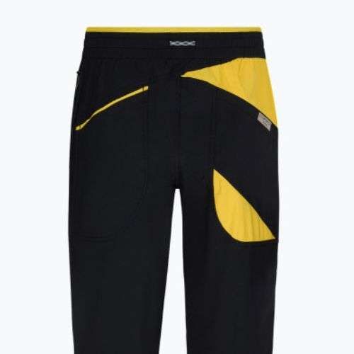 Spodnie wspinaczkowe męskie La Sportiva Talus black/yellow