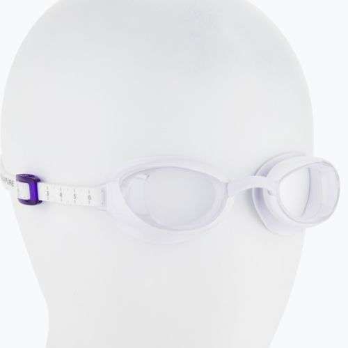 Okulary do pływania damskie Speedo Aquapure Female white/purple/clear