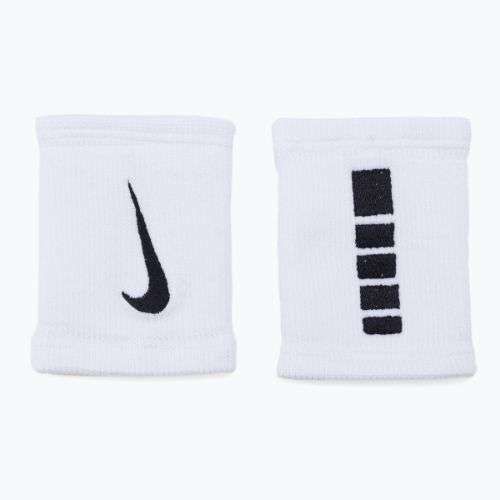 Frotki na nadgarstek Nike Elite Doublewide Wristbands 2 szt. white/black
