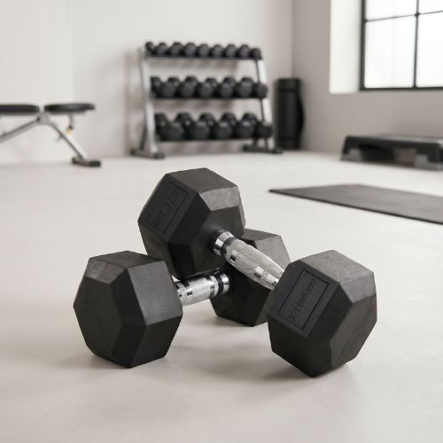 Hantel ogumowany XTREXO Hex 20 kg
