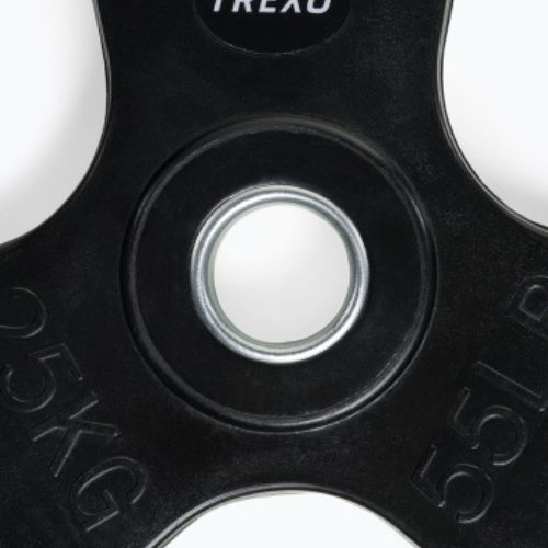 Obciążenie żeliwne ogumowane XTREXO RW25 25 kg czarne