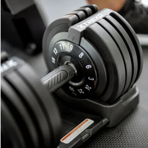Hantel regulowany TREXO Nowa generacja TXO-B4W002 24 kg czarny
