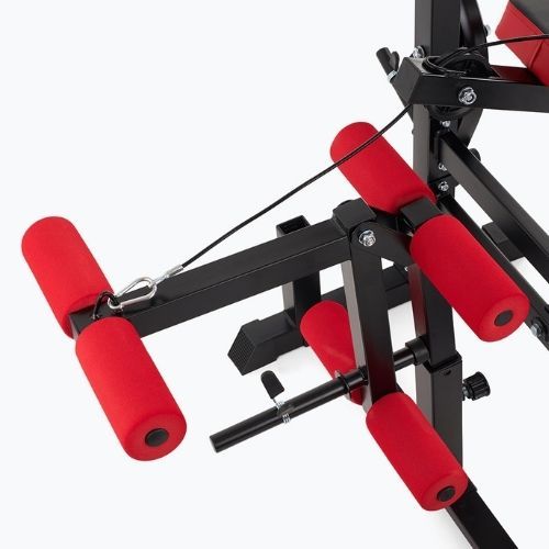 Ławka treningowa XTREXO BenchFit Max ze stojakiem i modlitewnikiem czarny