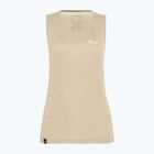 Koszulka trekkingowa damska Salewa Puez Graphic Dry Tank oatmeal melange