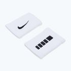 Frotki na nadgarstek Nike Elite Doublewide Wristbands 2 szt. white/black