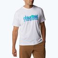Koszulka trekkingowa męska Columbia Sun Trek white/all for outdoors graphic 3