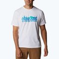 Koszulka trekkingowa męska Columbia Sun Trek white/all for outdoors graphic 5