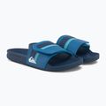 Klapki męskie Quiksilver Rivi Slide Adjust blue/blue/green 4