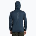 Bluza trekkingowa męska Salewa Agner Hybrid PL/DST FZ Hoody navy blazer melange 3