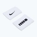 Frotki na nadgarstek Nike Elite Doublewide Wristbands 2 szt. white/black