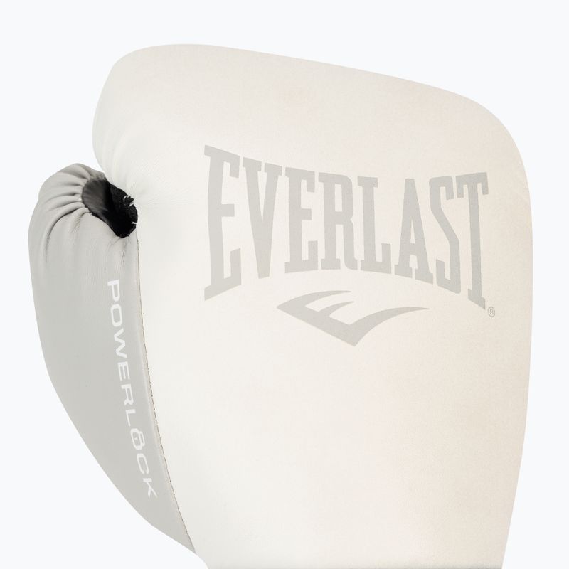 Rękawice bokserskie Everlast Powerlock 2 white 5