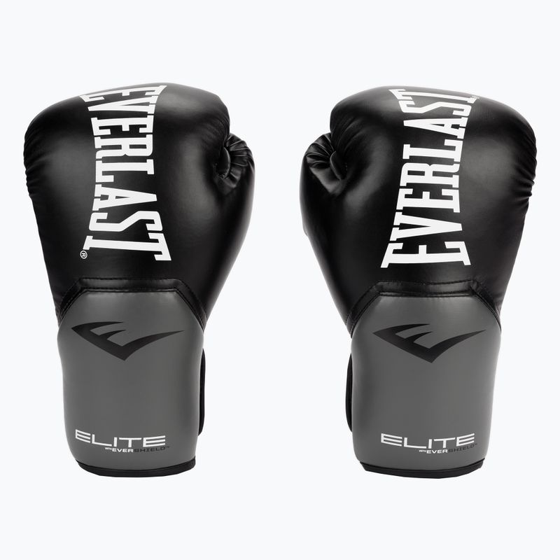 Rękawice bokserskie Everlast Pro Style Elite 2 black/grey 2