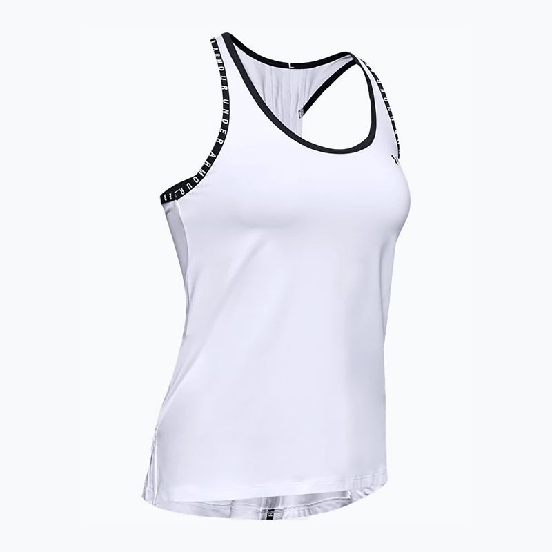 Koszulka treningowa damska Under Armour Knockout Tank white/white/black 5