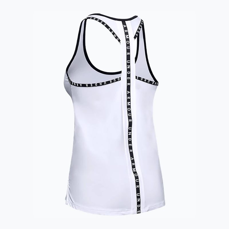Koszulka treningowa damska Under Armour Knockout Tank white/white/black 6