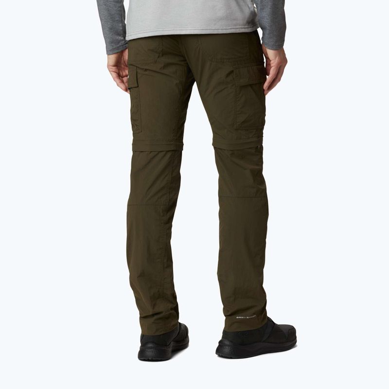 Spodnie trekkingowe męskie Columbia Silver Ridge II Convertible olive green 2