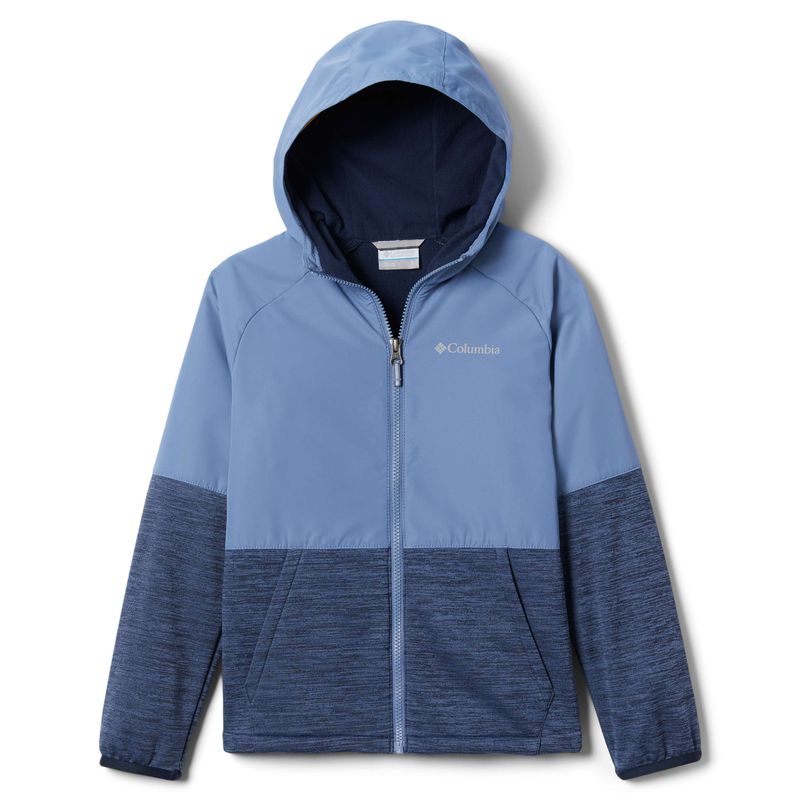 Bluza trekkingowa dziecięca Columbia Out-Shield Dry bluestone/collegiate navy heather