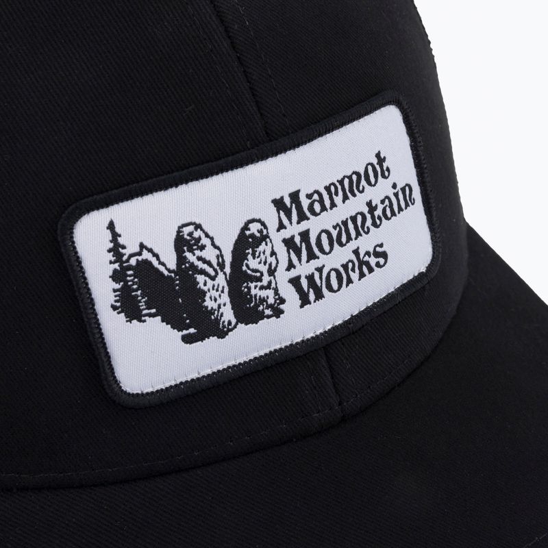 Czapka z daszkiem Marmot Retro Trucker black/black 5