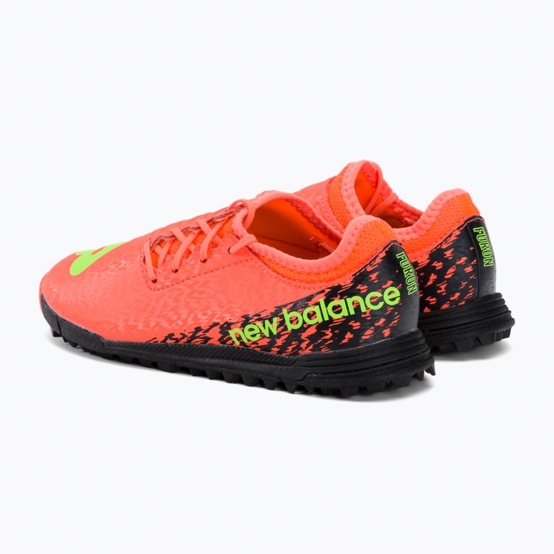 Buty piłkarskie dziecięce New Balance Furon v7 Dispatch JNR TF neon dragonfly 3