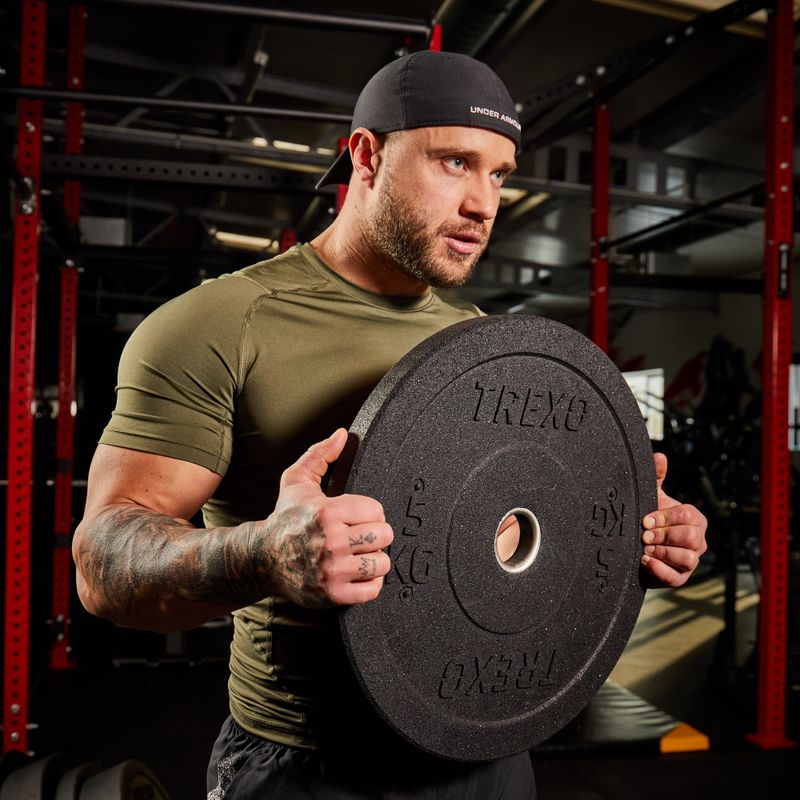 Obciążenie bumperowe olimpijskie XTREXO TRX-BMP005 5 kg czarne 7