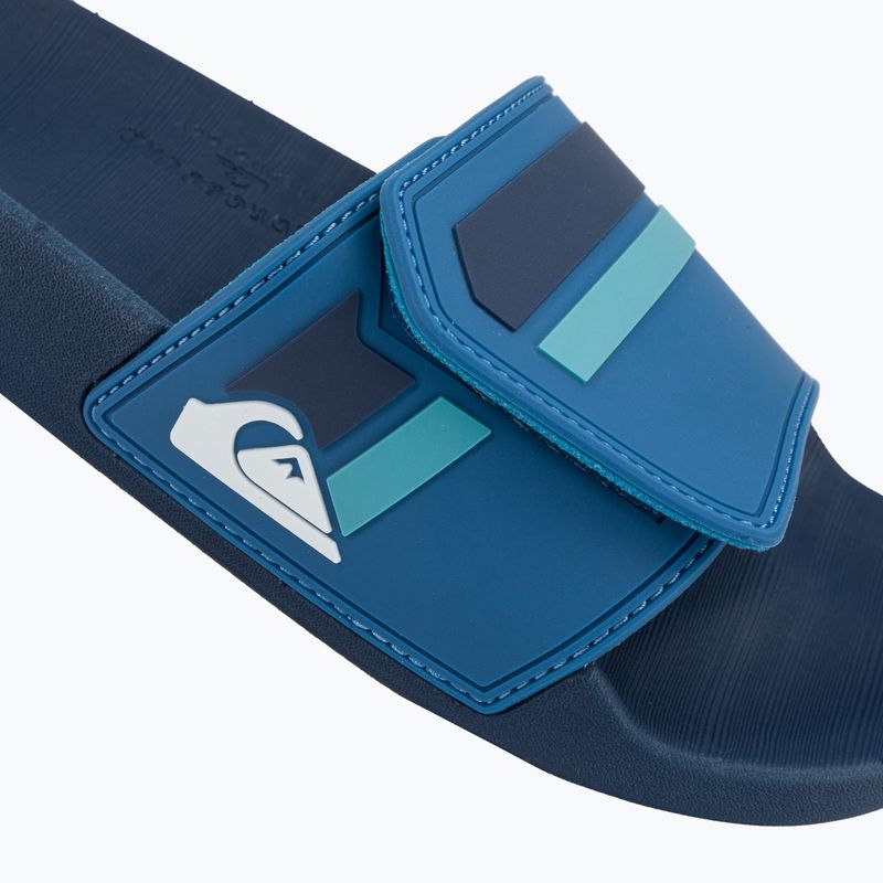 Klapki męskie Quiksilver Rivi Slide Adjust blue/blue/green 7