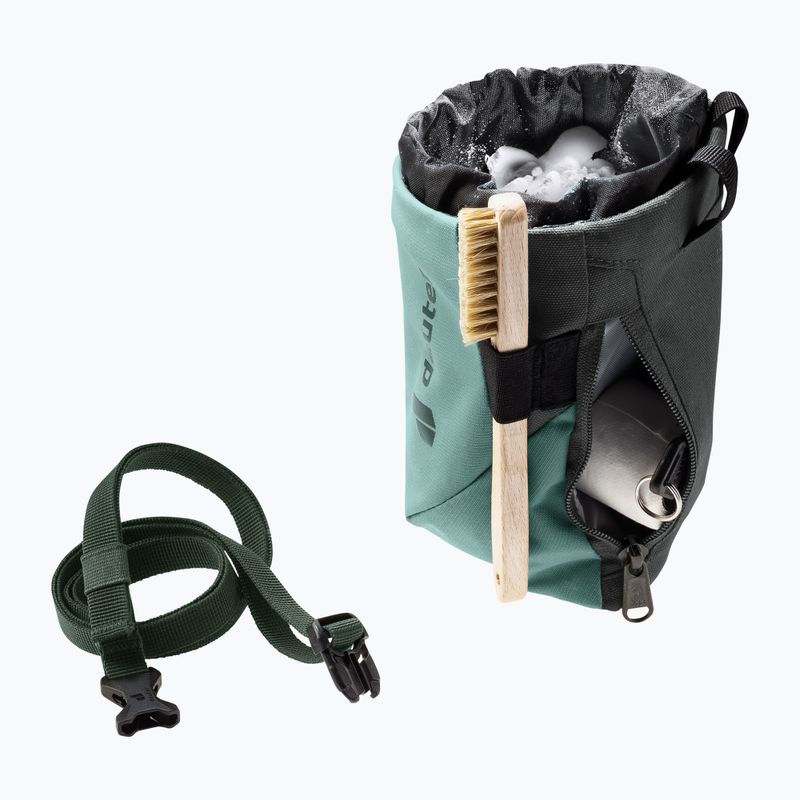 Woreczek na magnezję deuter Gravity Chalk Bag II jade/ivy 5