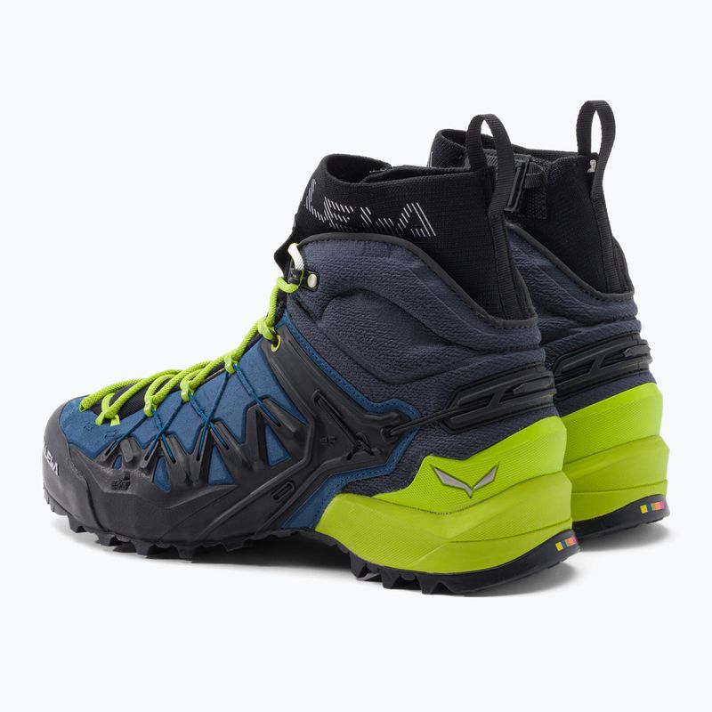 Buty podejściowe męskie Salewa Wildfire Edge Mid GTX poseidon/cactus 3