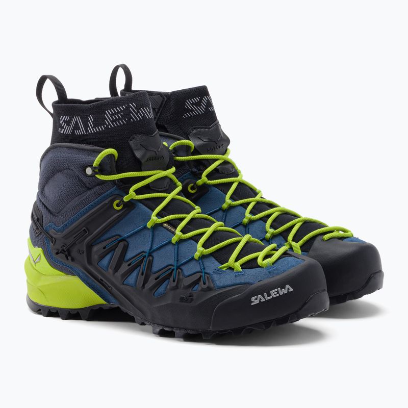 Buty podejściowe męskie Salewa Wildfire Edge Mid GTX poseidon/cactus 5