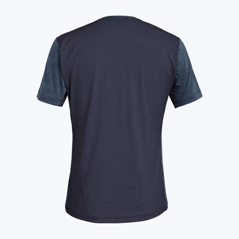 Koszulka trekkingowa męska Salewa Puez Hybrid 2 Dry premium navy melange 2
