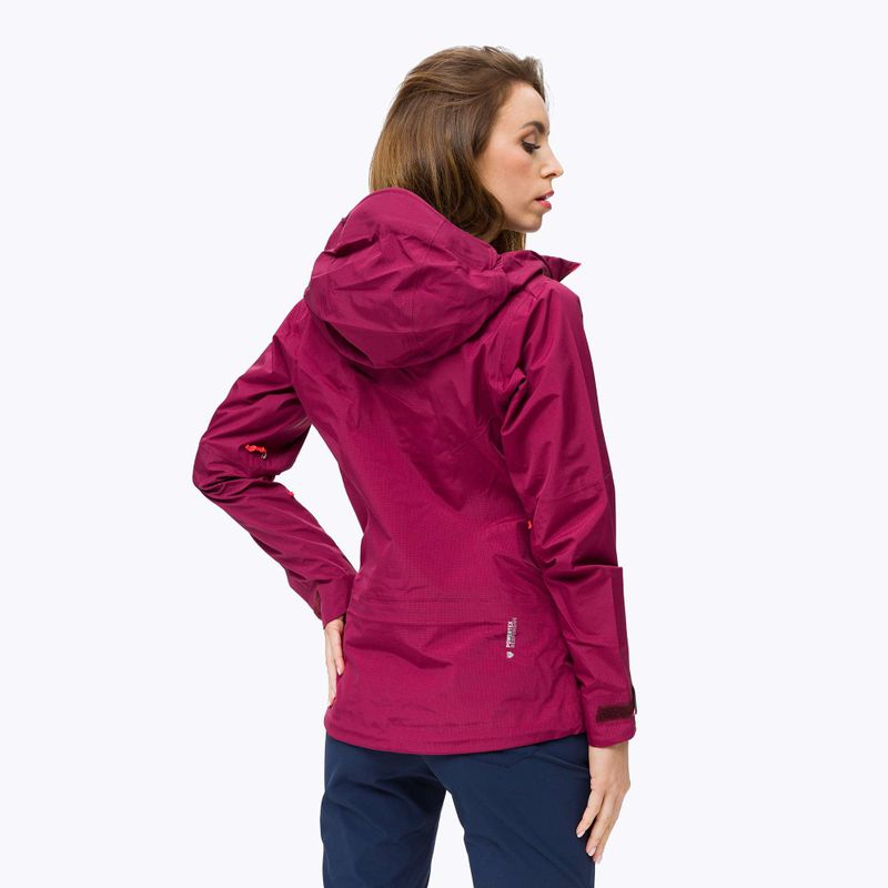 Kurtka przeciwdeszczowa damska Salewa Sella Responsive rhodo red 3