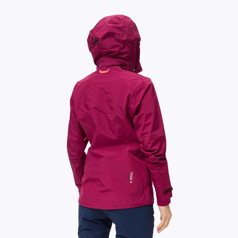 Kurtka przeciwdeszczowa damska Salewa Sella Responsive rhodo red 4