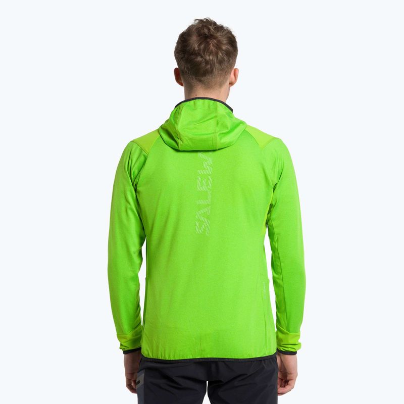 Bluza trekkingowa męska Salewa Agner Hybrid PL/DST FZ Hoody pale frog 3