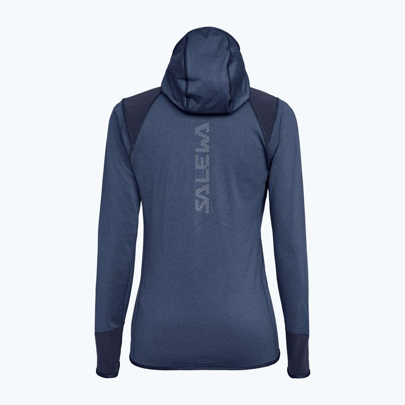 Bluza trekkingowa damska Salewa Agner Hybrid PL/DST FZ Hoody navy blazer melange 9