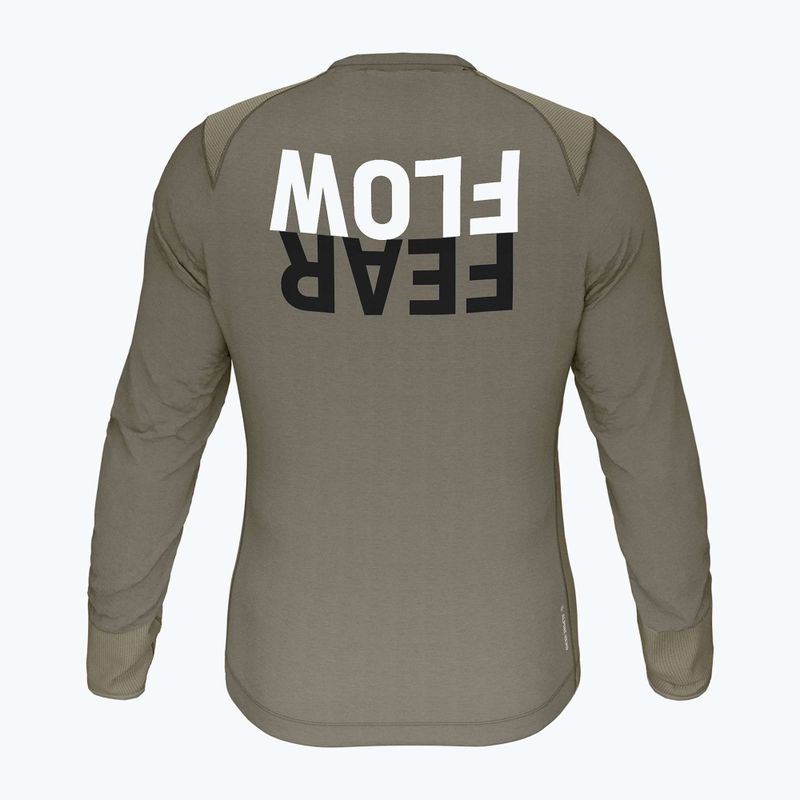 Longsleeve wspinaczkowy męski Salewa Lavaredo Hemp Print bungee cord 5