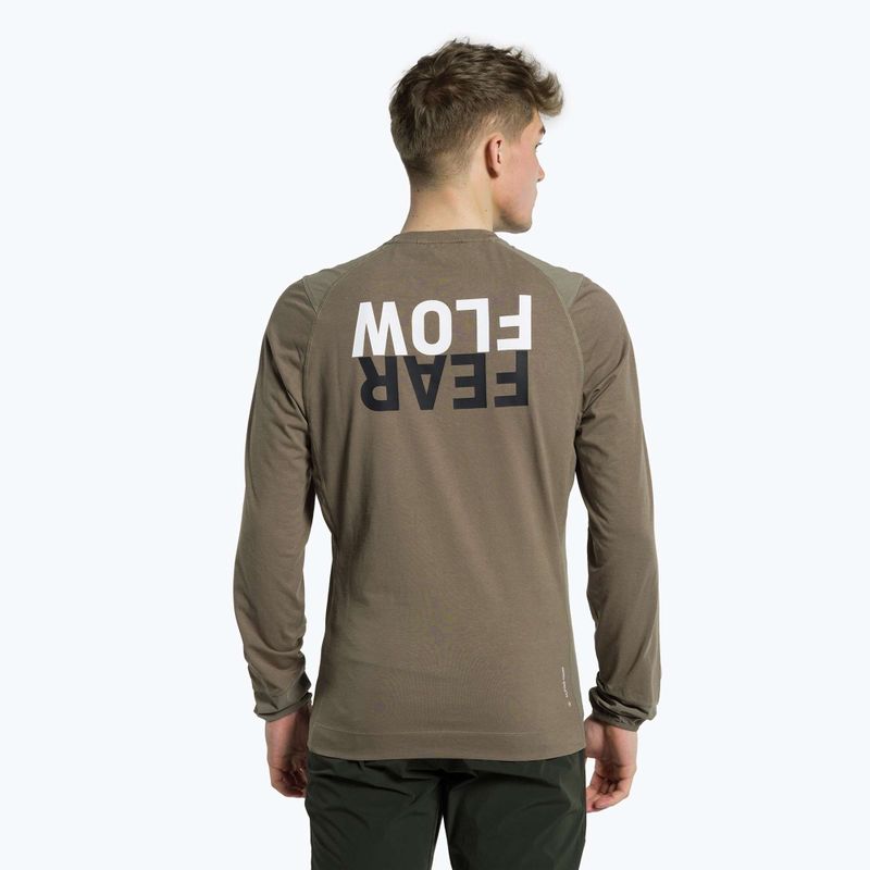 Longsleeve wspinaczkowy męski Salewa Lavaredo Hemp Print bungee cord 3