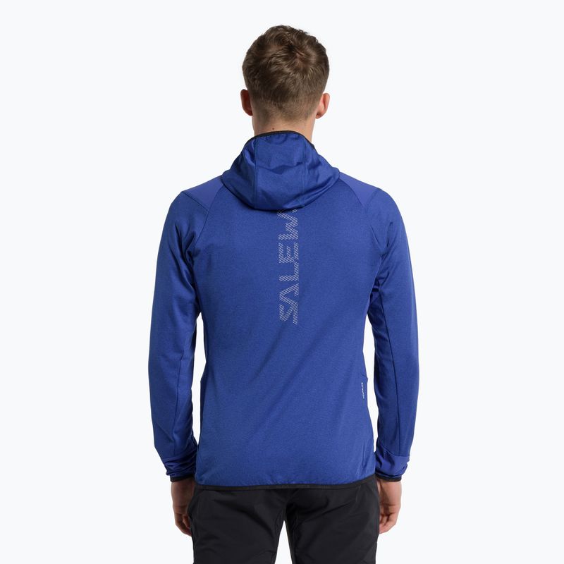 Bluza trekkingowa męska Salewa Agner Hybrid PL/DST FZ Hoody electric melange 3