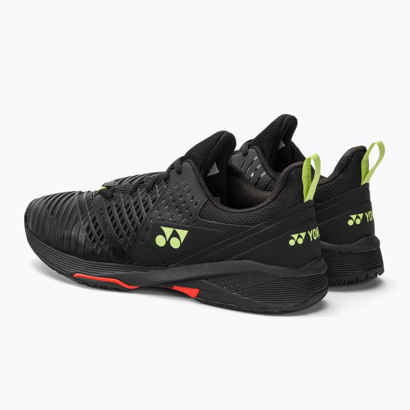 Buty do tenisa męskie YONEX Sonicage 3 black/lime 3