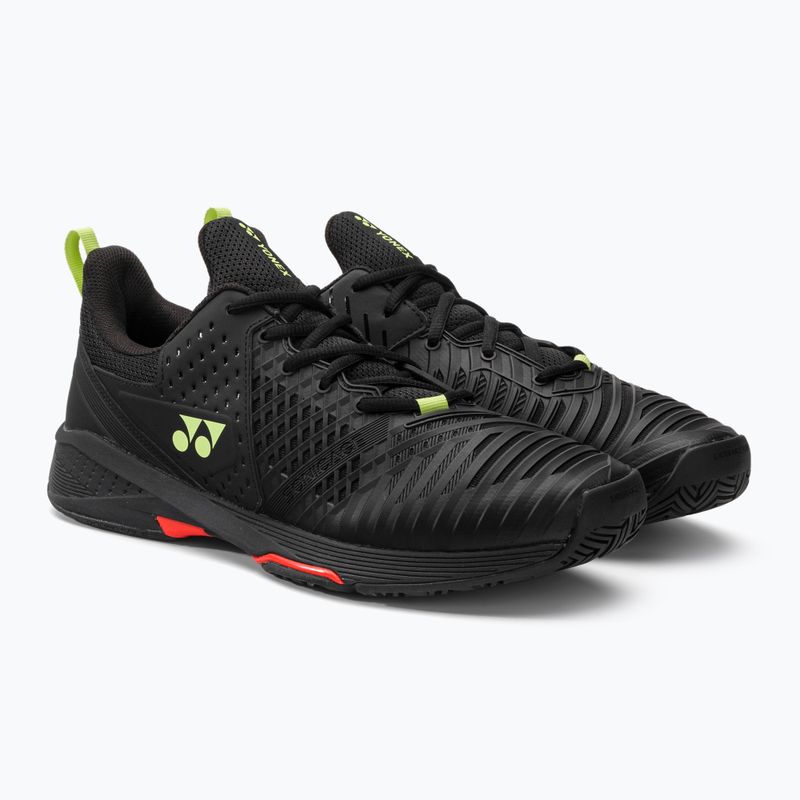 Buty do tenisa męskie YONEX Sonicage 3 black/lime 4