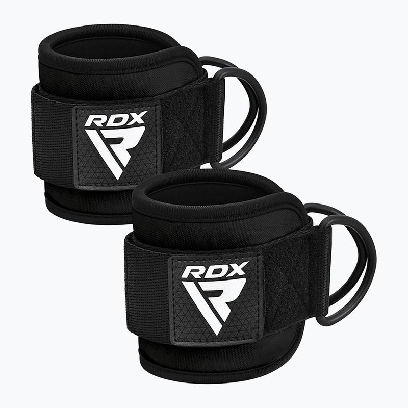 Paski z hakami na kostkę RDX Gym Ankle Pro A4 black