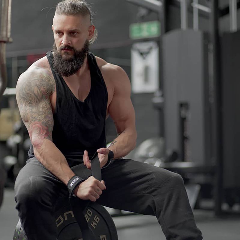 Paski do podnoszenia ciężarów RDX Single Strap black 2