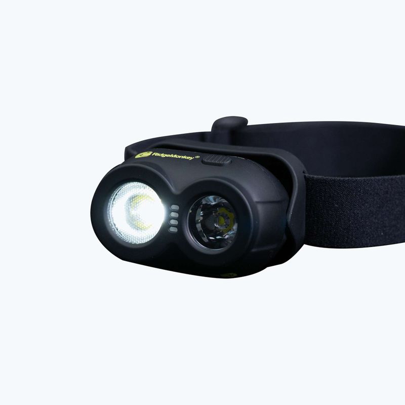 Latarka czołowa RidgeMonkey VRH150X USB Rechargeable Headtorch czarna RM HT150X 2