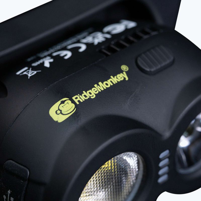 Latarka czołowa RidgeMonkey VRH150X USB Rechargeable Headtorch czarna RM HT150X 3